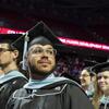 Temple student in graduation attire