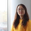 Hannah Kim on campus