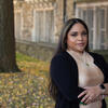 Mariel Delacruz smiling on campus