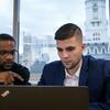 Temple University graduate students analyze information at Temple's Center City campus